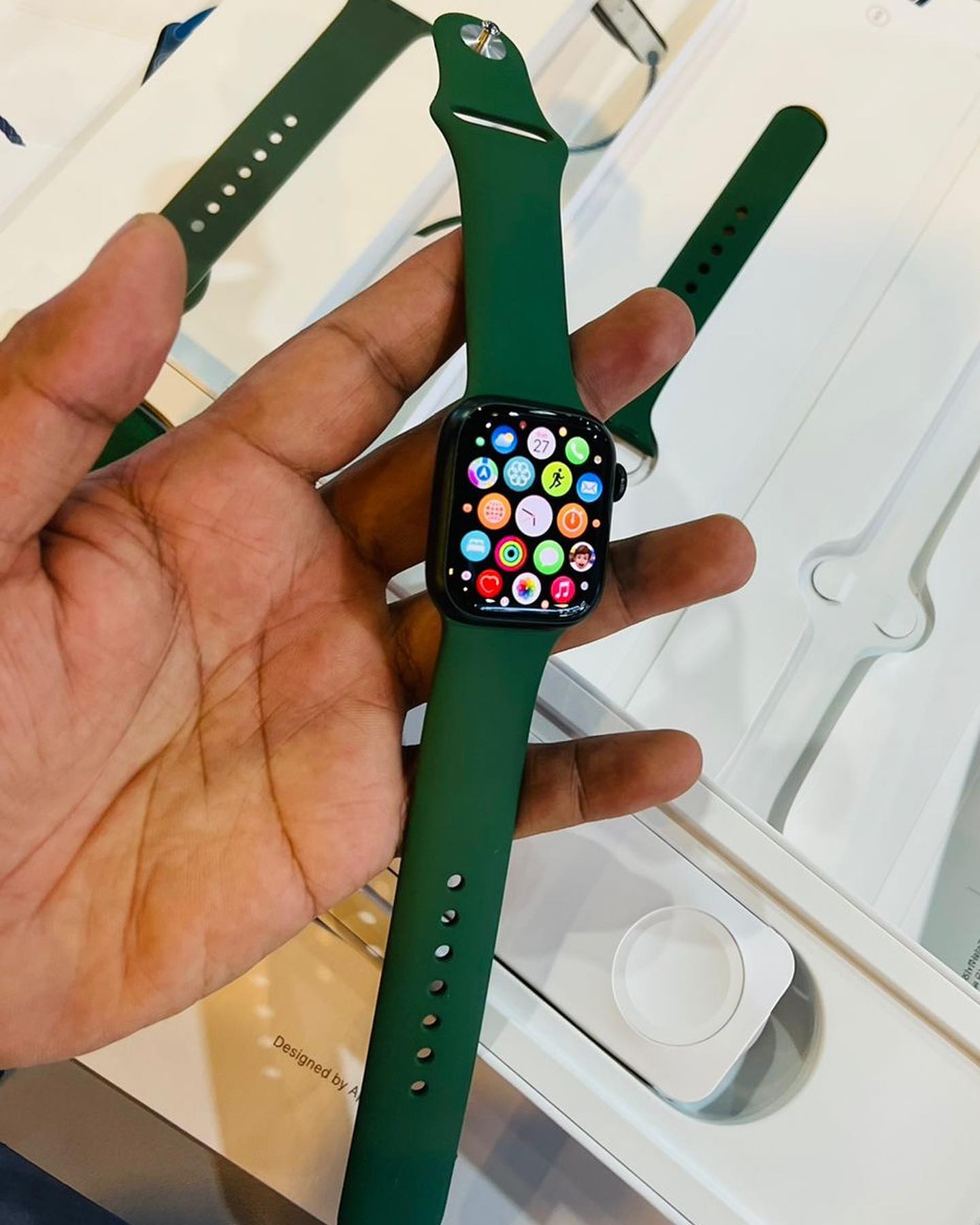 Historical A&Z wearable display used to illustrate a demo product; availability unconfirmed.